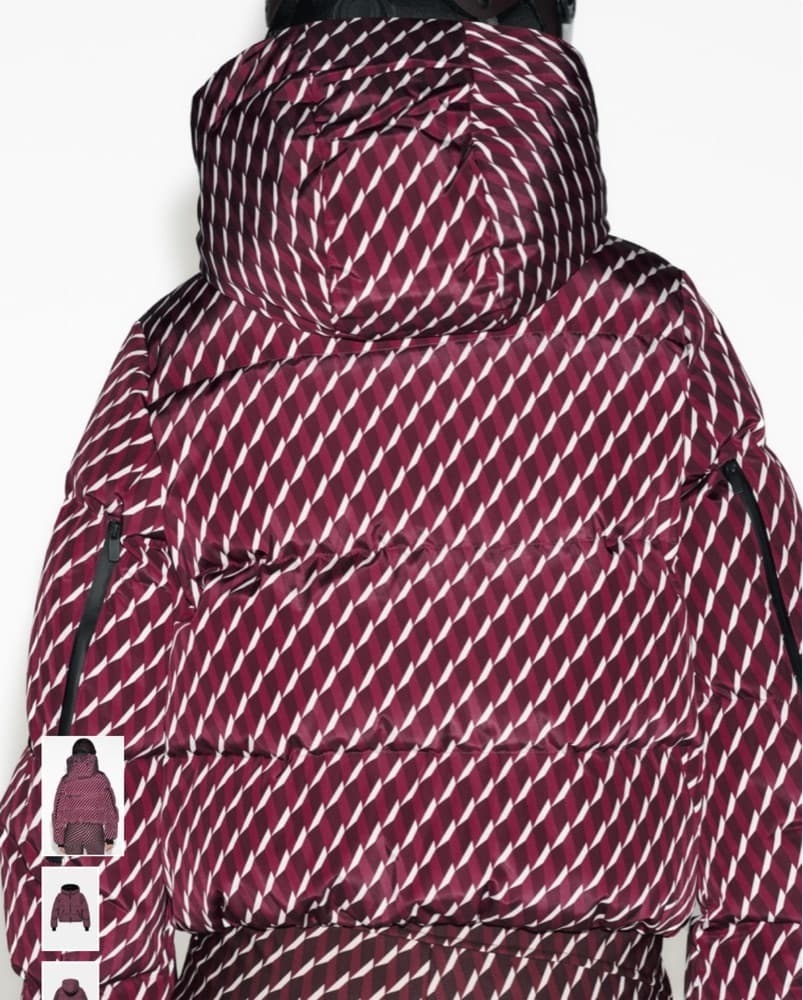 Zara Burgundy Print Ski Set  - Image 3