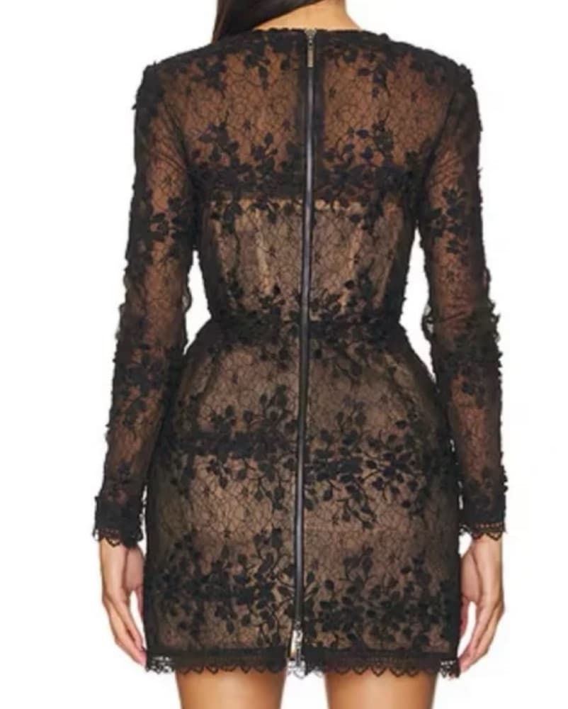 Bronx and Banco Masey Mini Dress in Blac - Image 3