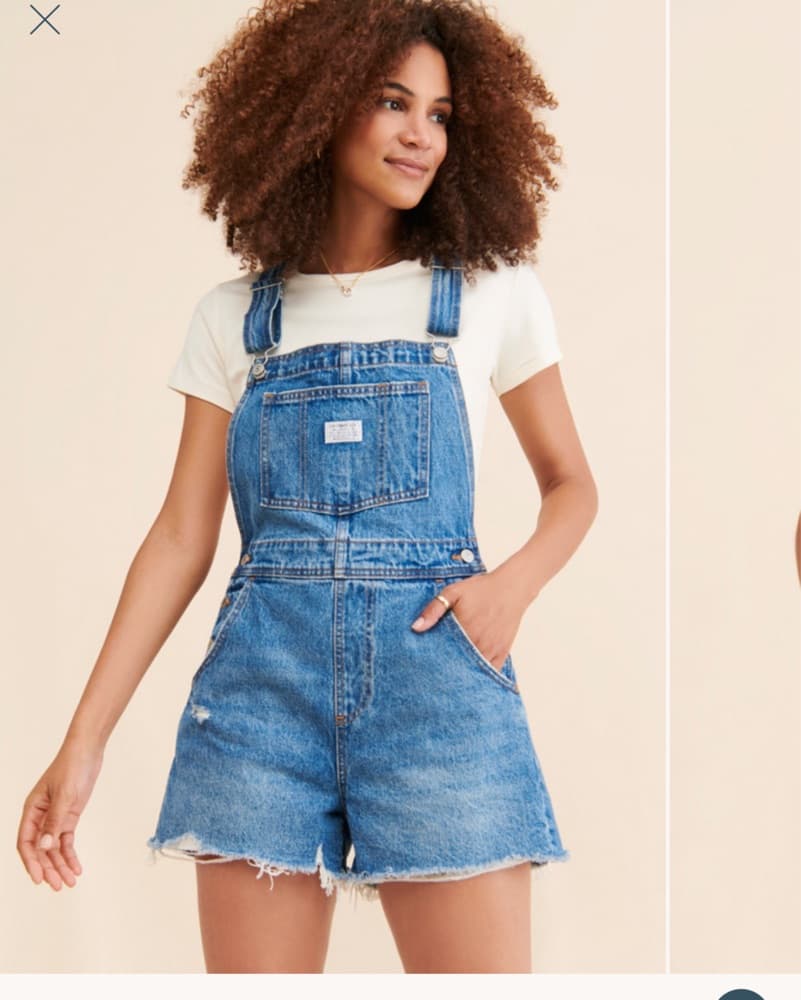 Levi’s Denim Overalls Shorts - Image 5