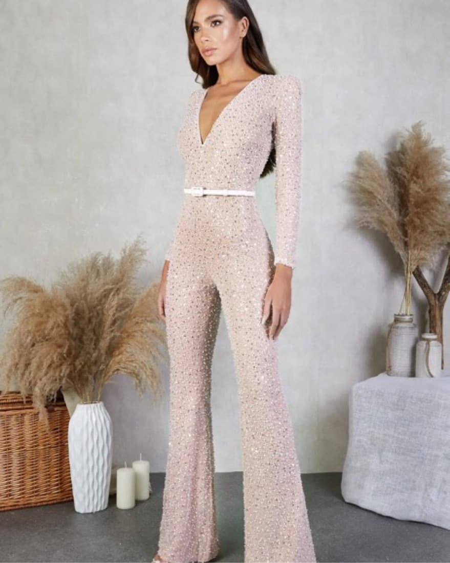 Nadime Merabi Jumpsuit White - Image 3