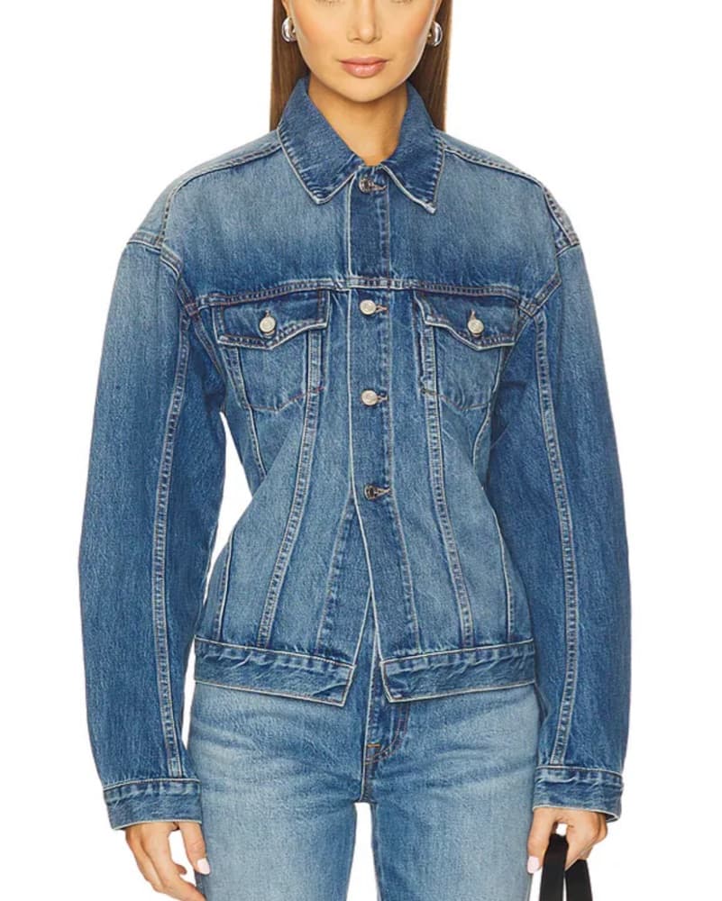 GRLFRND SINCHED DENIM JACKET - Image 1