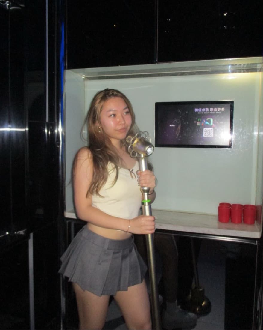 grey pleated Mini skirt  - Image 2