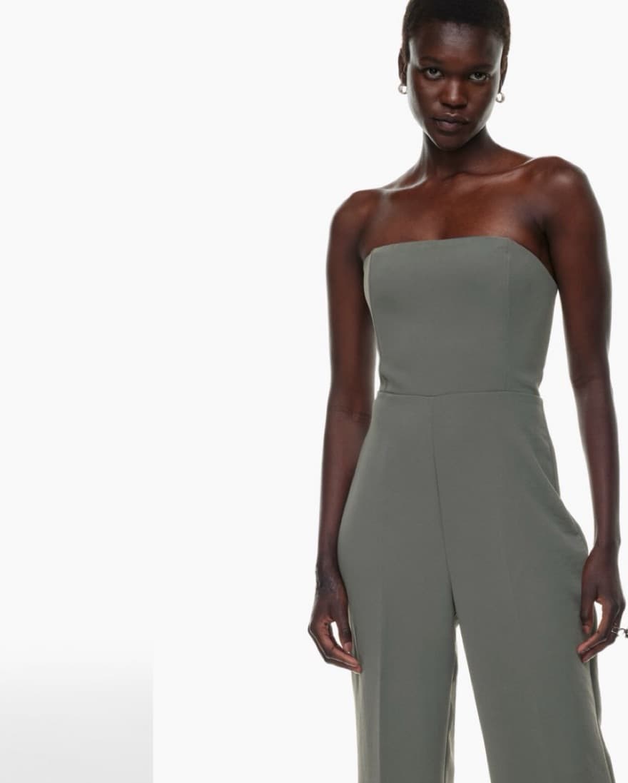  Endless Jumpsuit Strapless crepe wide-le - Image 1