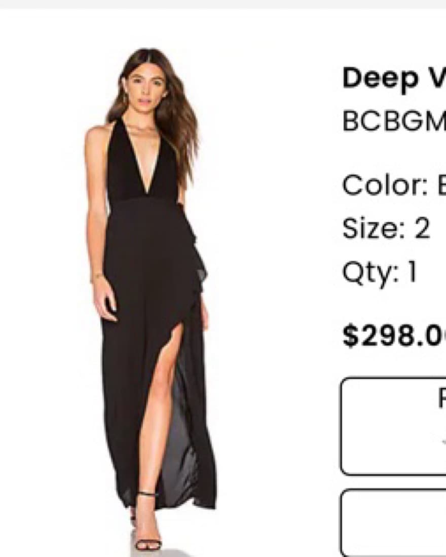 Black BCBG Gown - Image 1