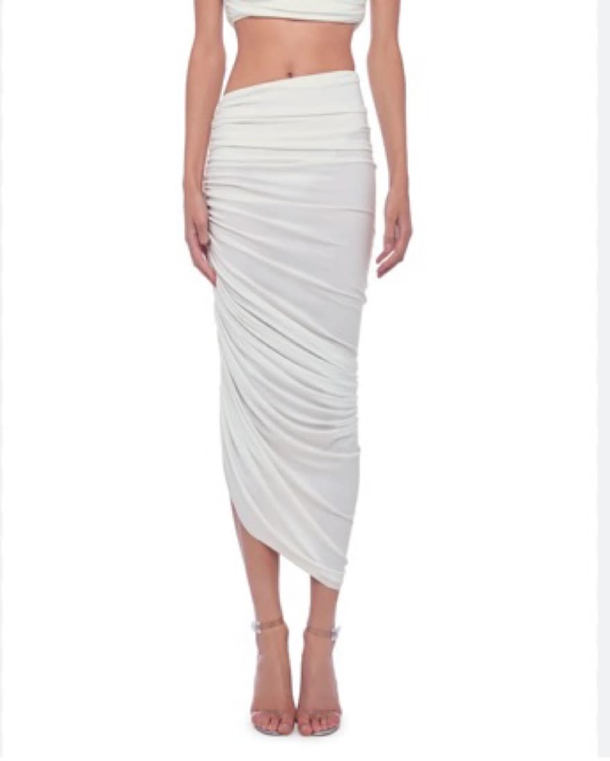 Norma kamali Asymmetrical White Skirt  - Image 1