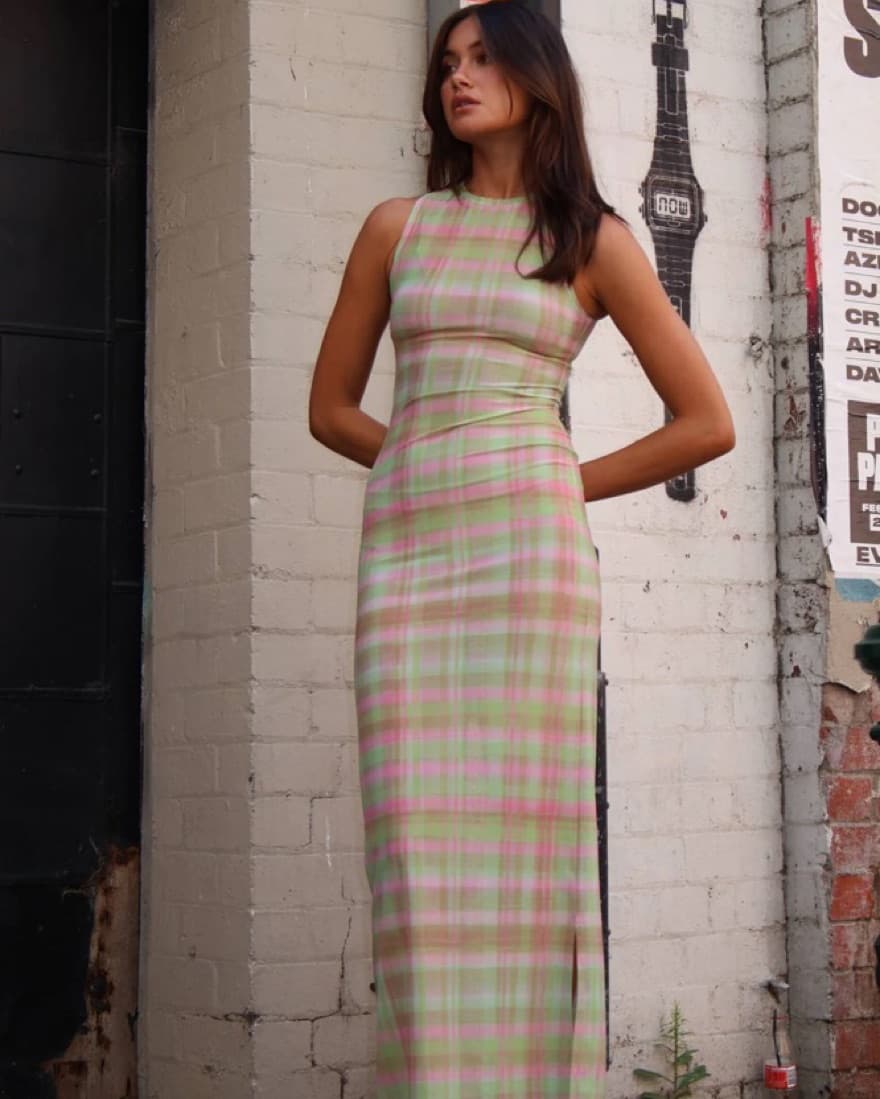 With Harper Lu Mesh Maxi Dress - Image 3