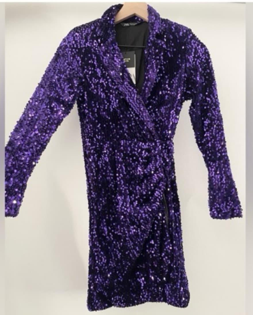 ZARA SEQUIN BLAZER DRESS 043/022 - Image 3