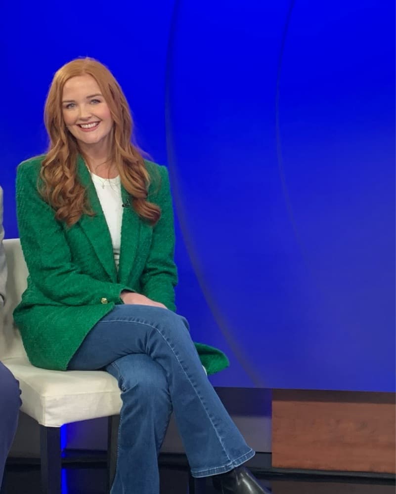 Vibrant Green Tweed Blazer - Image 2