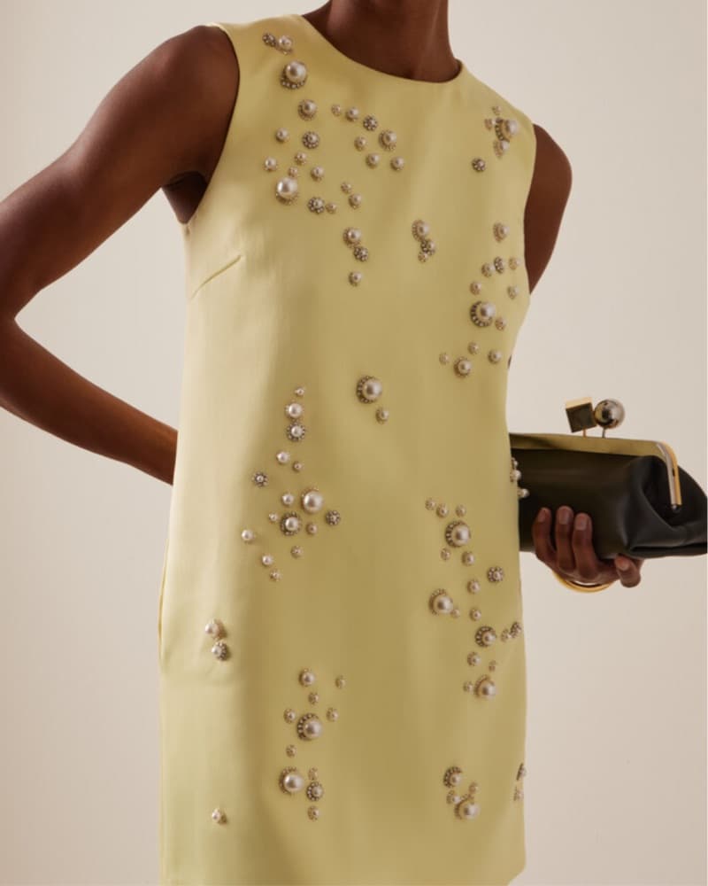 Yellow Embellished Des Phemmes Moda - Image 2