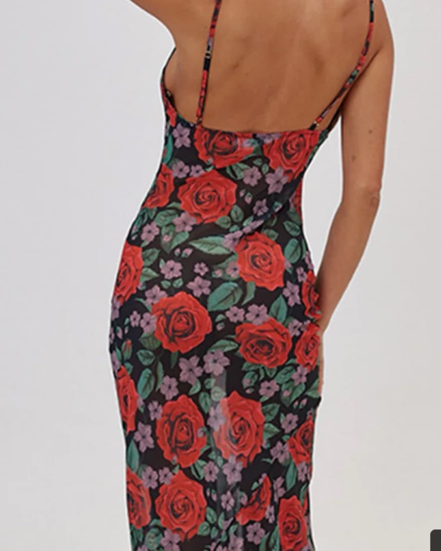 Commense Floral Print Gown - Image 2