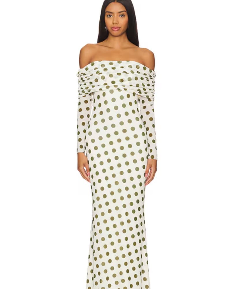 AFRM Thelma Dress in Birch Dot - Image 4