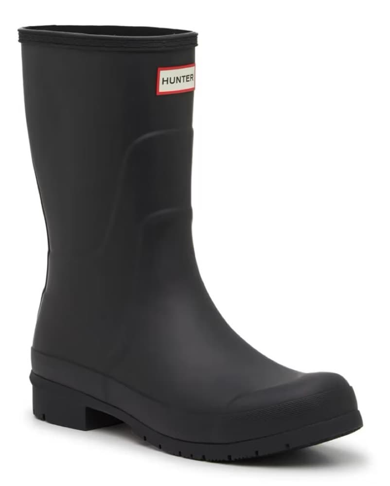 HUNTER Black Calf Liberty Rain Boot - Image 1