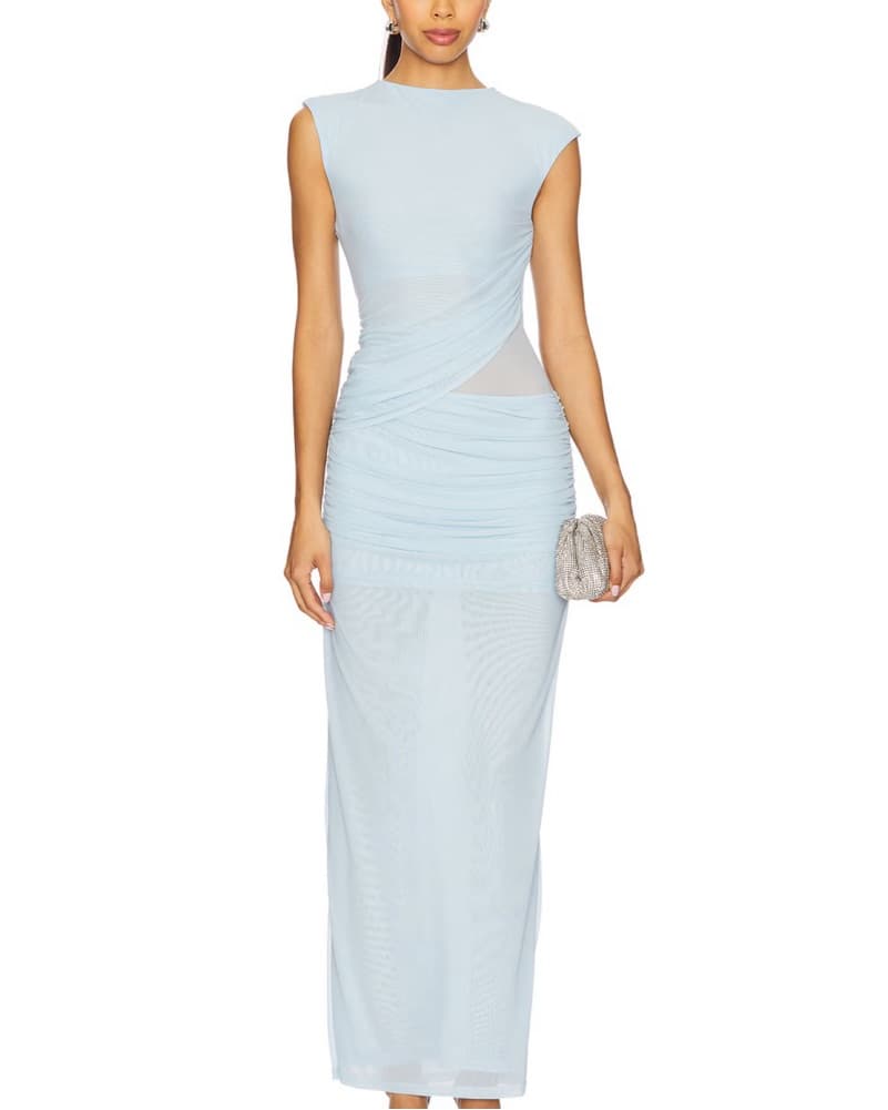 Revolve x SNDYS blue mesh dress - Image 1
