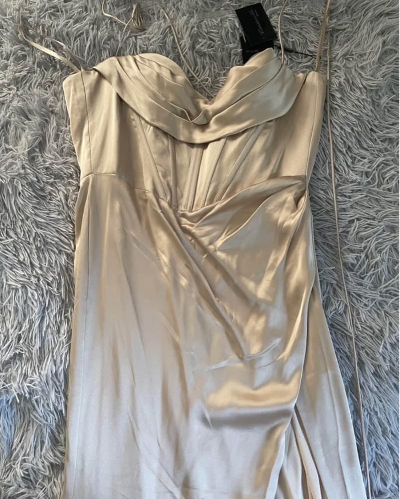 Elegant Champagne Gown - Image 3