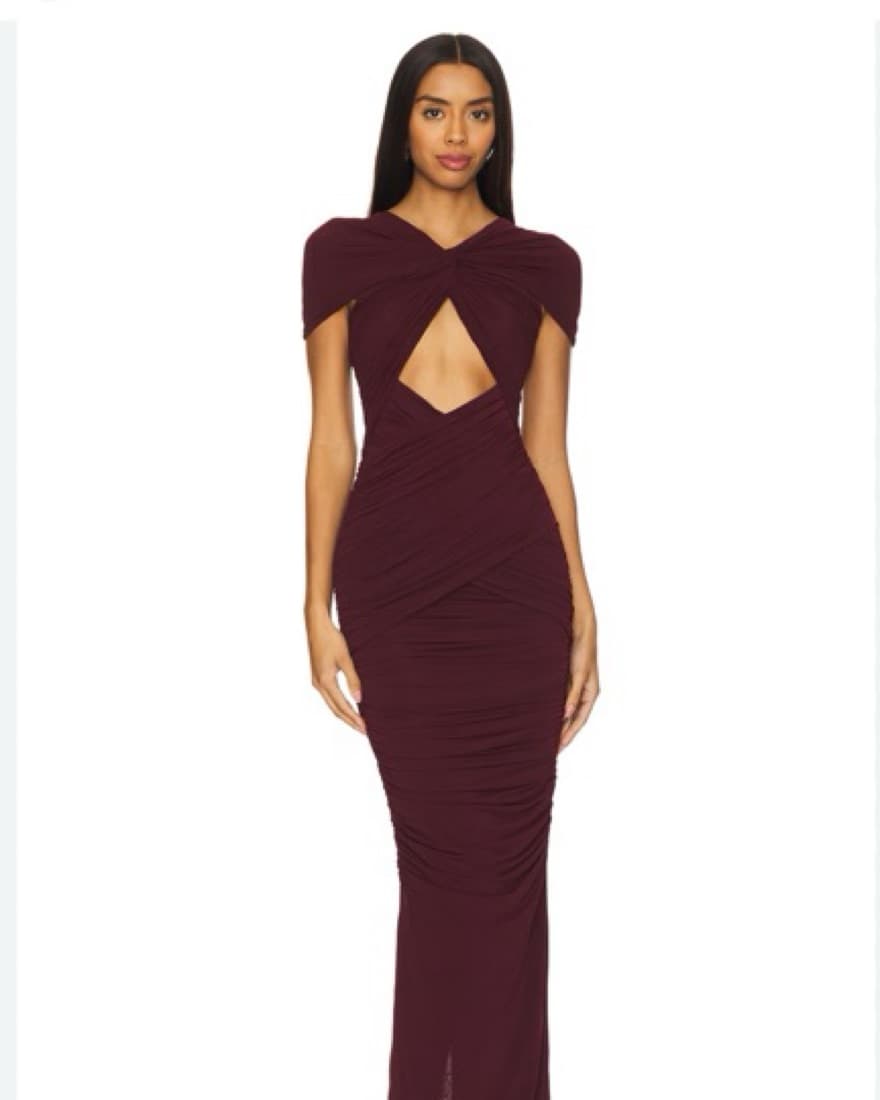 GALA Ronny Kobo Maroon Nasha Dress - Image 2