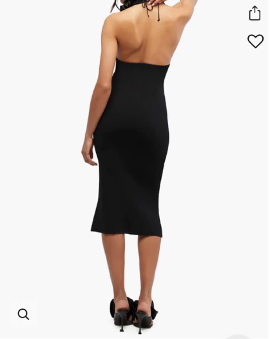 WeWoreWhat Black Ribbed midi  - Image 4