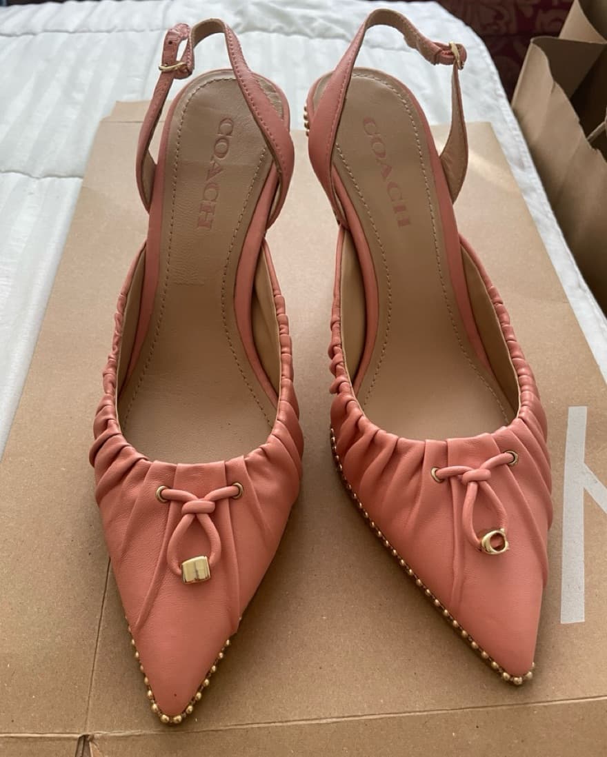 Coach Bridgerton Peachy Pink Pumps - Image 1