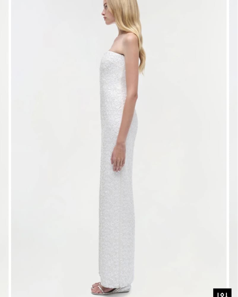 Simkhai Strapless Embellished Gown - Image 3