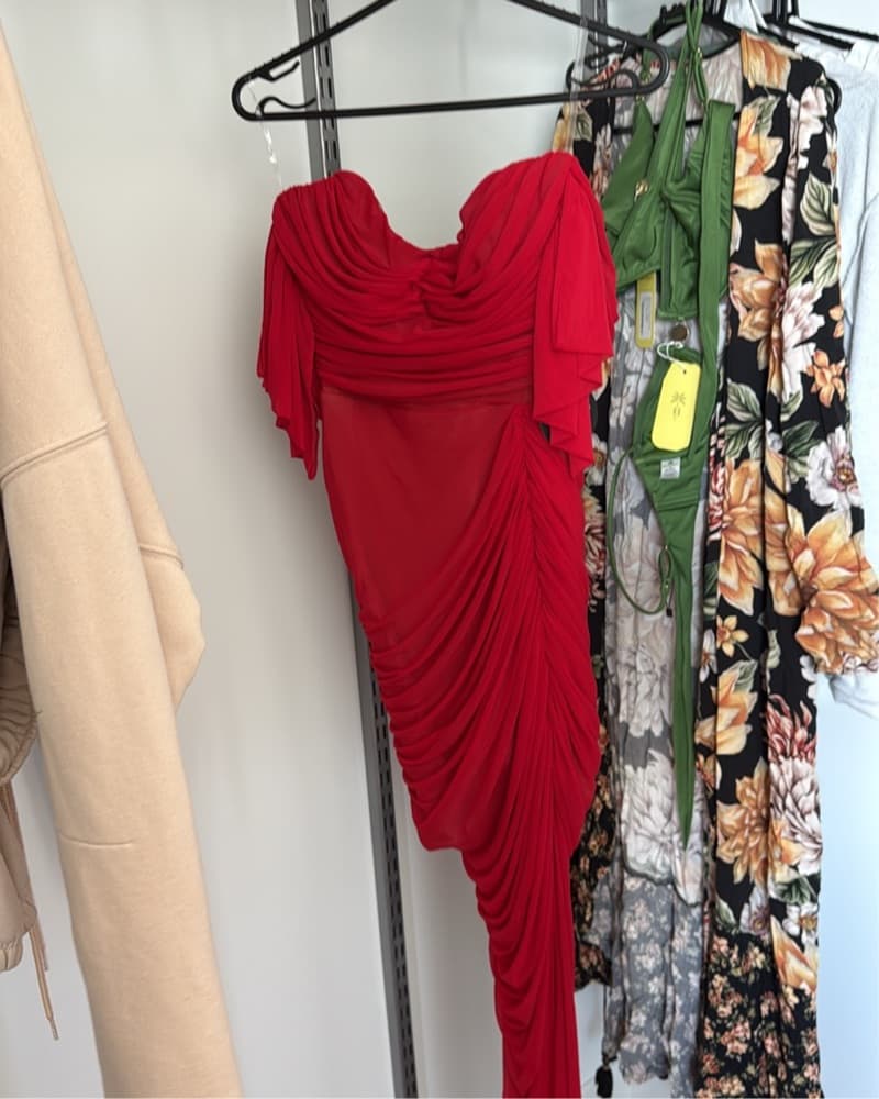 REVOLVE nookie Red Ruched Gown - Image 5