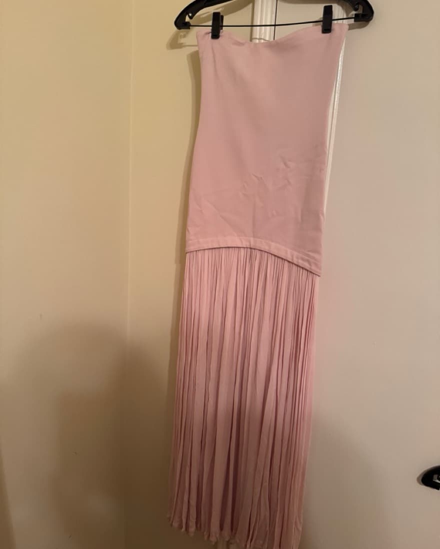 Helsa Naomi Dress Xs Barely Pink - Image 2