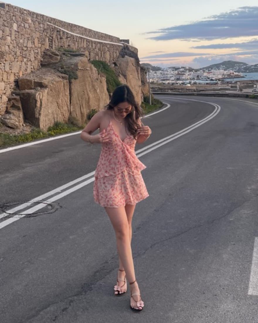 ZARA Pink Summer Dress - Image 1