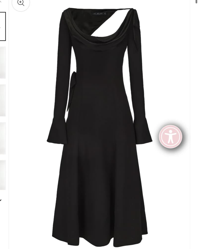 Nana Jacqueline Black Dress - Image 1
