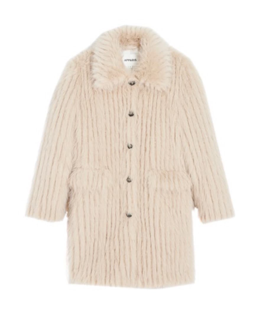 $545 Apparis Pamela Coat Beige - Image 6