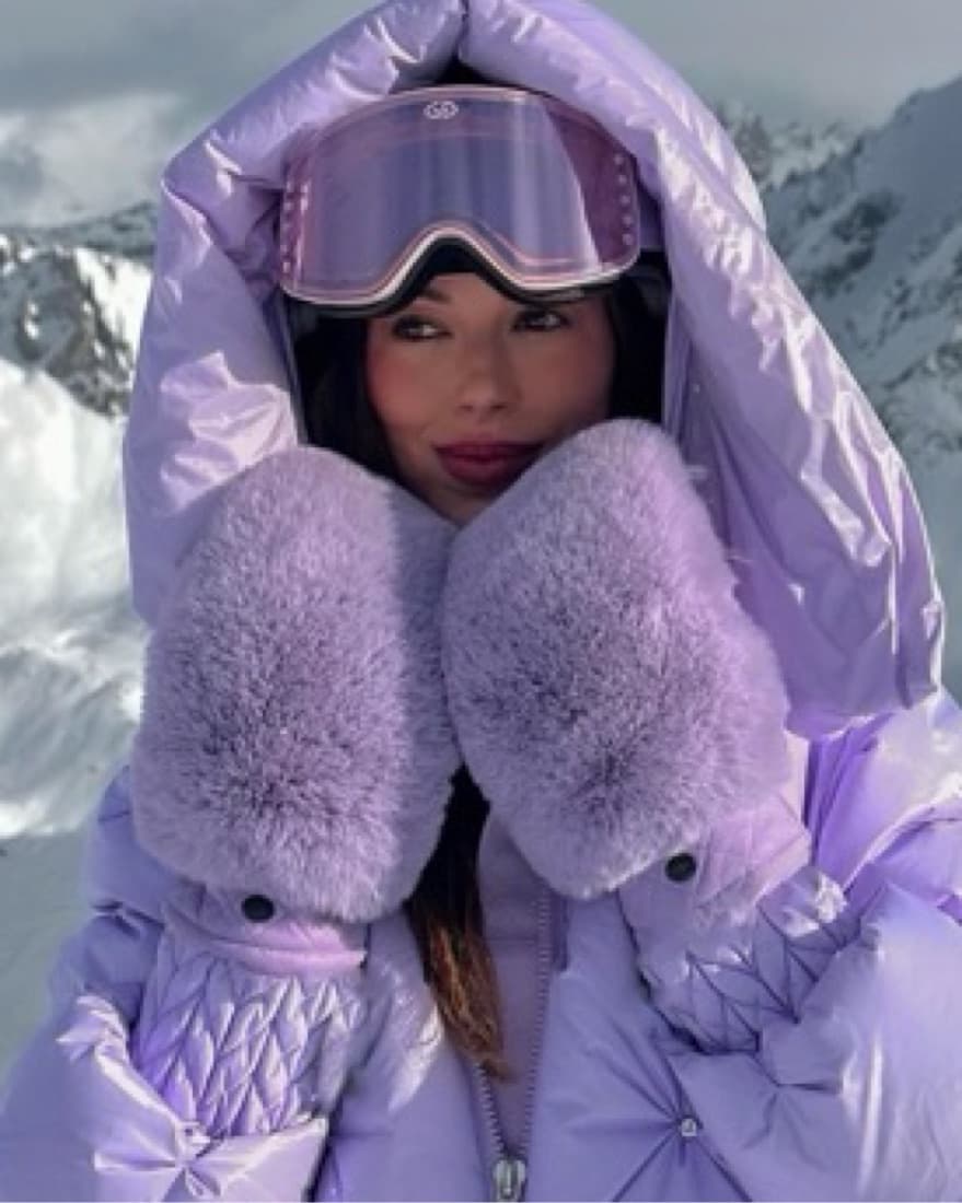 Goldbergh Faux Fur And Sherling Mittens  - Image 1
