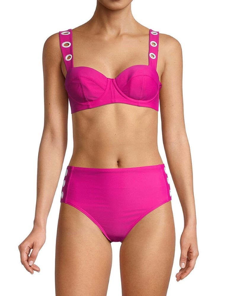 DKNY Pink Bralette Bikini Bra Top - Image 4