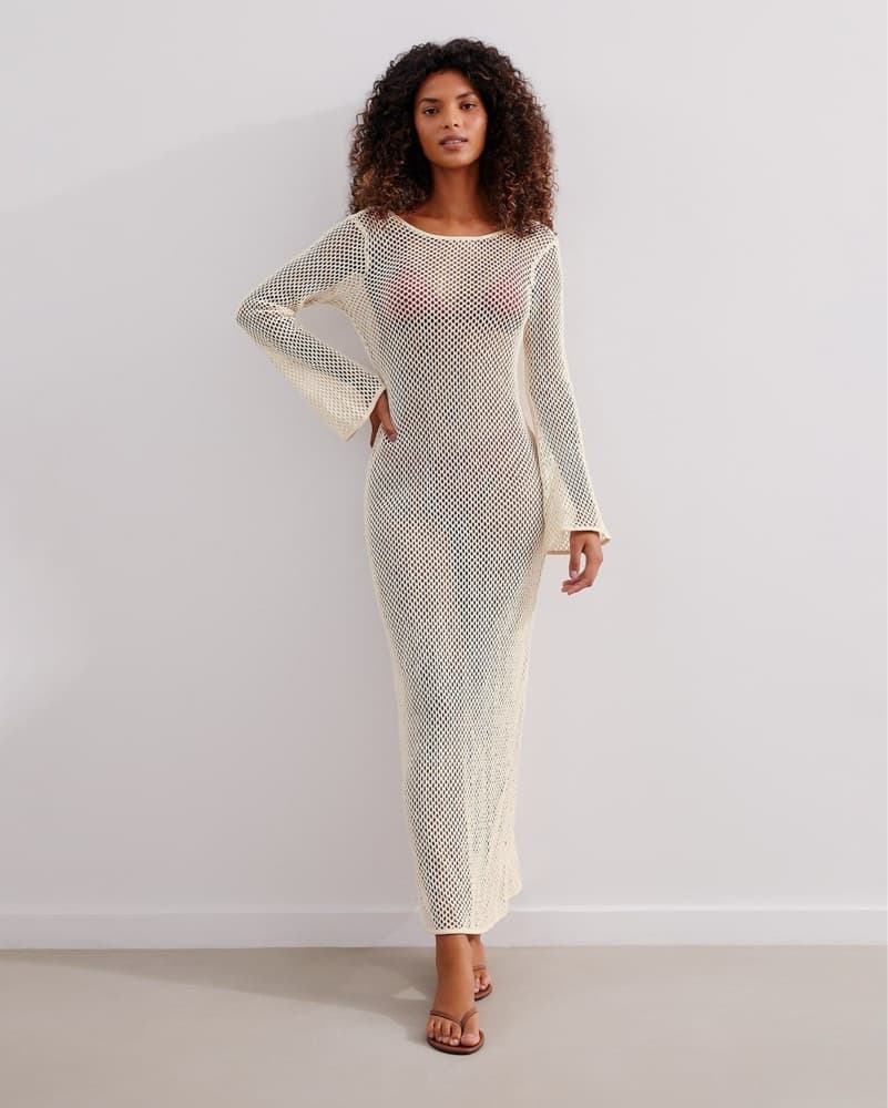 Vix Sleek Crochet Maxi Dress - Image 2