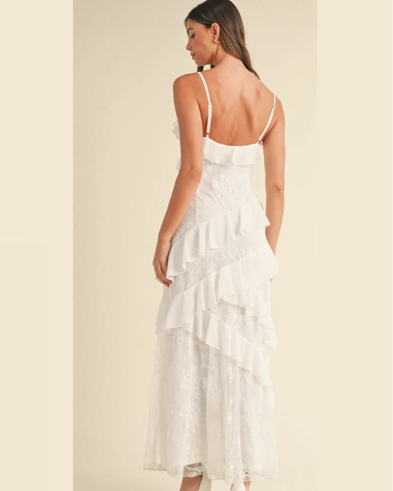 KELLEN TIERED RUFFLED MAXI DRESS  - Image 3