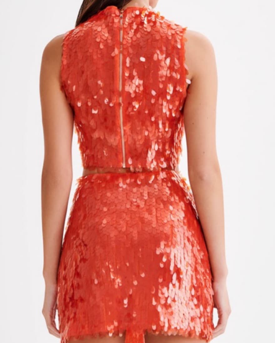 Orange Sequin Set  - Image 2