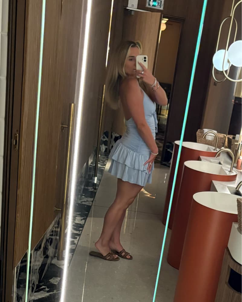 Stylish Ruffle Minidress - Image 3