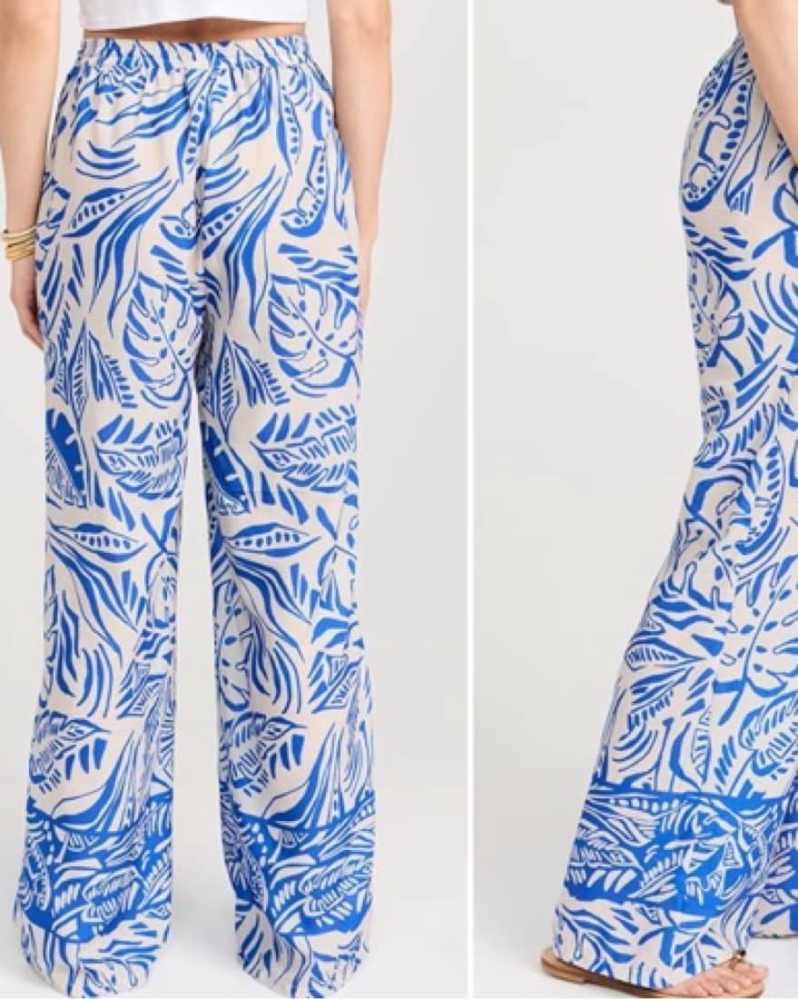 Blue And White Print Pant  - Image 2