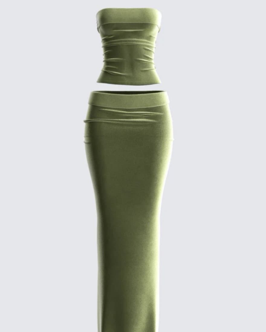 Green Two Piece Matching Set - Image 2