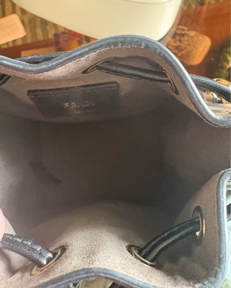 Fendi Brown Leather Mini-Bag - Image 3