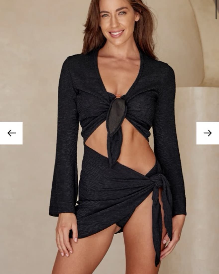 Monday Swimwear Crinkle Tie Top  - Image 3