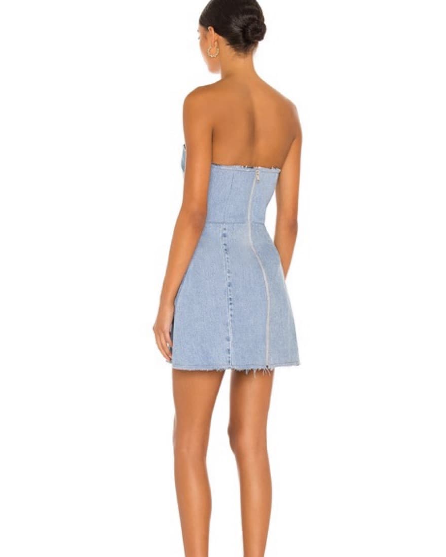 Sami Miro Vintage Denim Mini Dress - Image 2