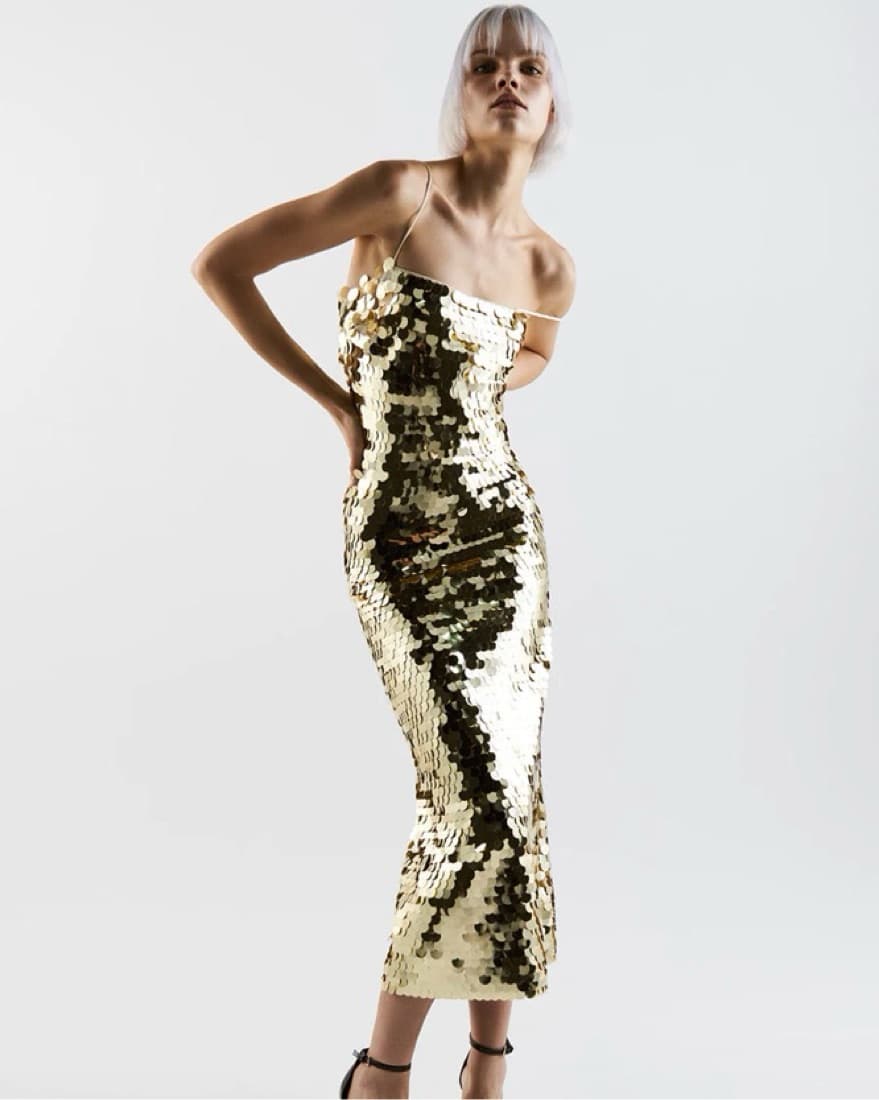 Gold New Arrivals Dress  - Image 2