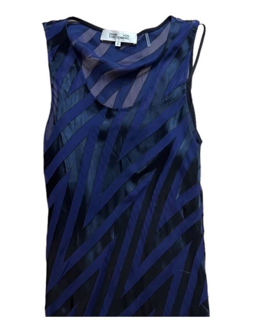 DVF Sheer Midi Dress - Image 1