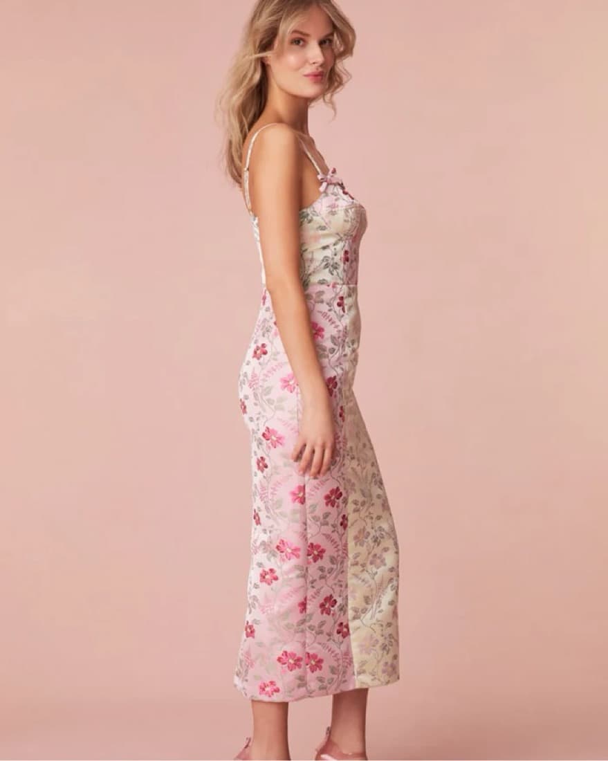 LoveShackFancy Massey Midi Dress - Image 3
