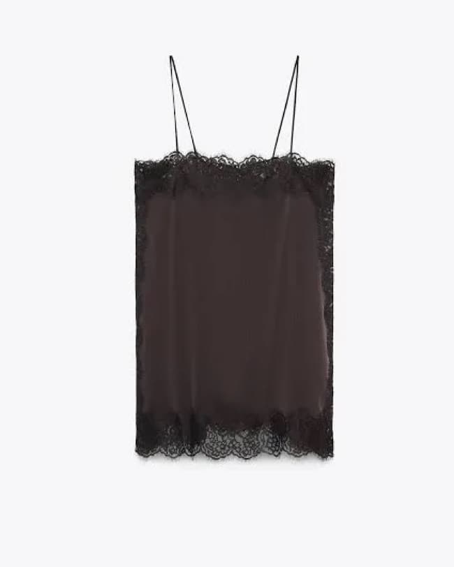 Zara Lace Brown Dress/Tunic - Image 4