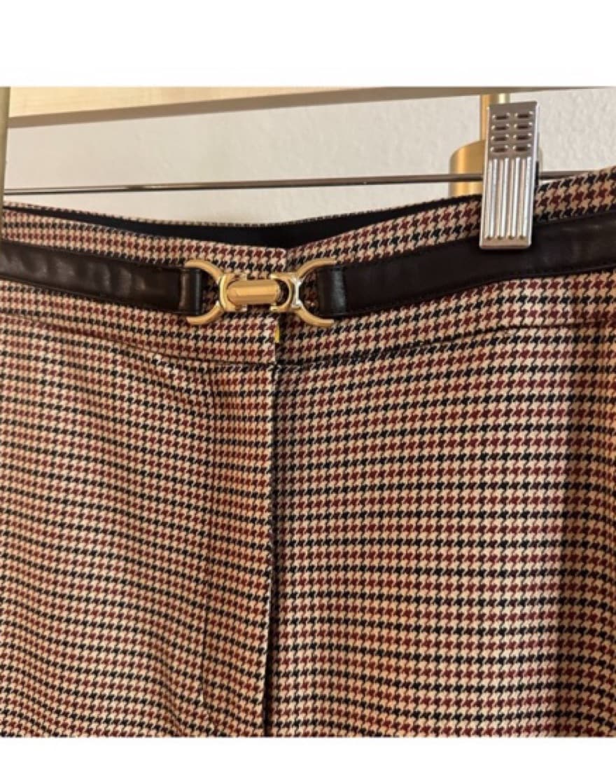 Derek Lam 10 Crosby Houndstooth Pants - Image 4