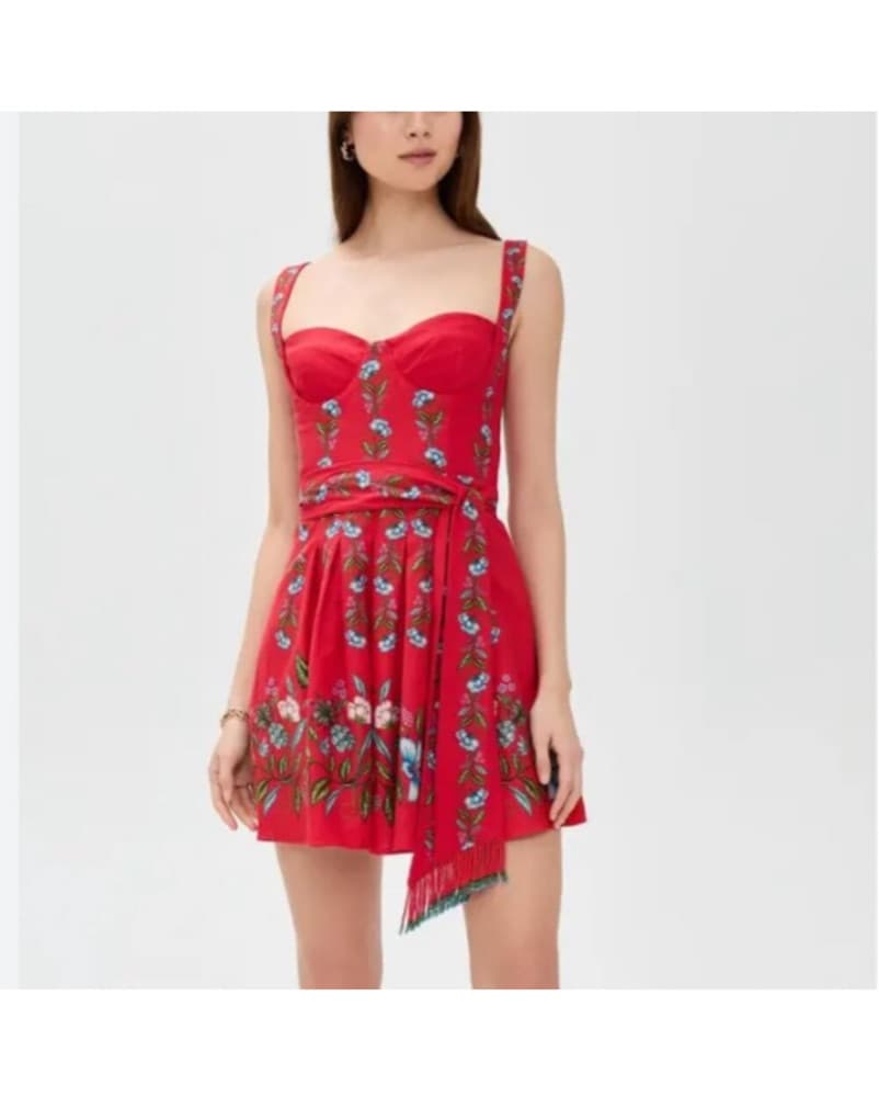 Farm Rio Sweet Bloom Bouquet Mini Dress - Image 1
