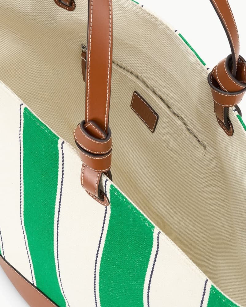 STAUD— Squillo Tote Bag Bungalo Stripe - Image 3
