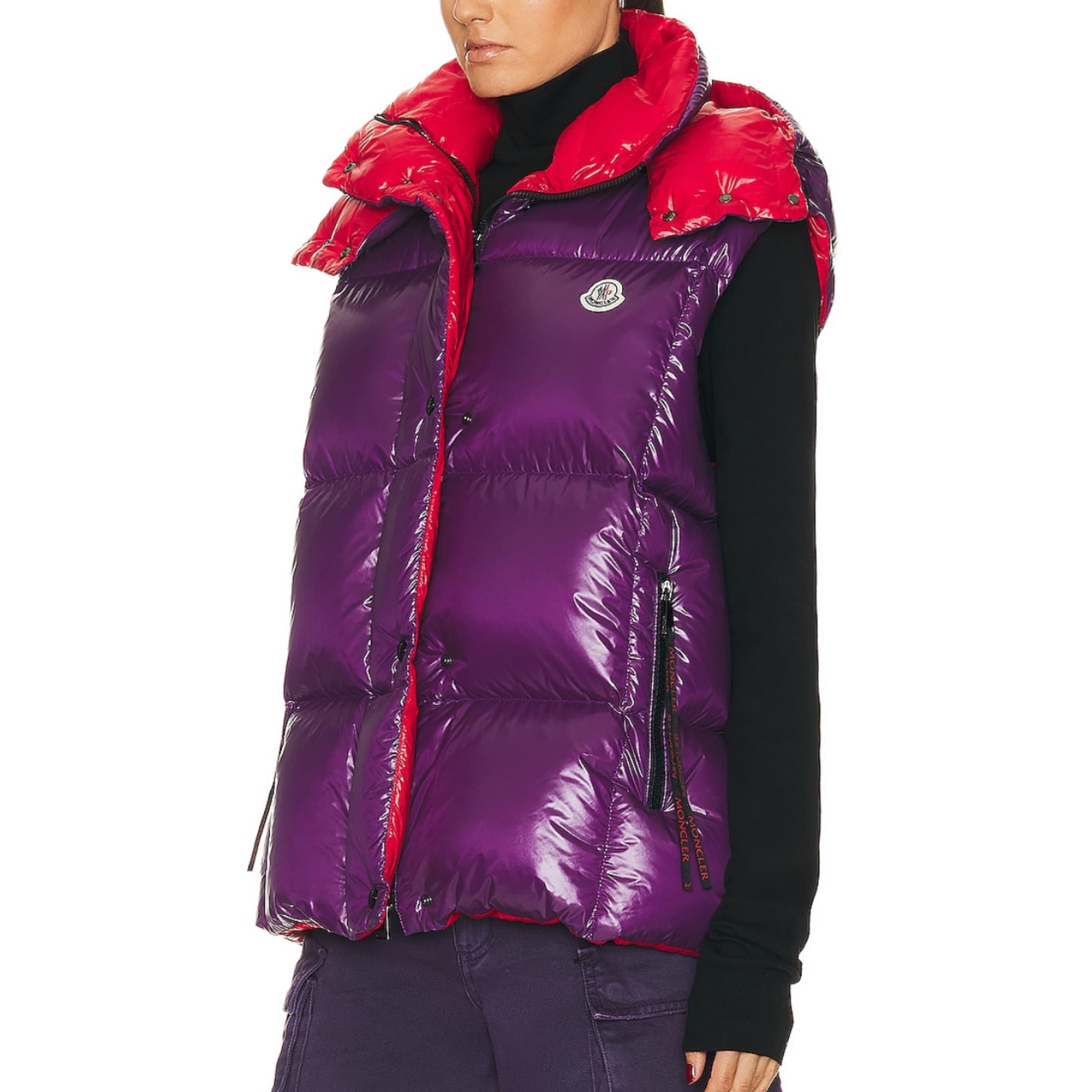 Moncler Luzule Vest In Purple - Image 4