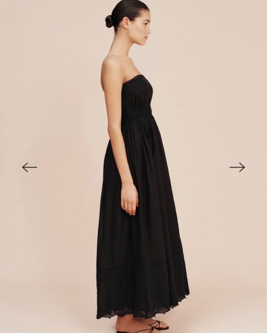 Posse Black Strapless Dress  - Image 2