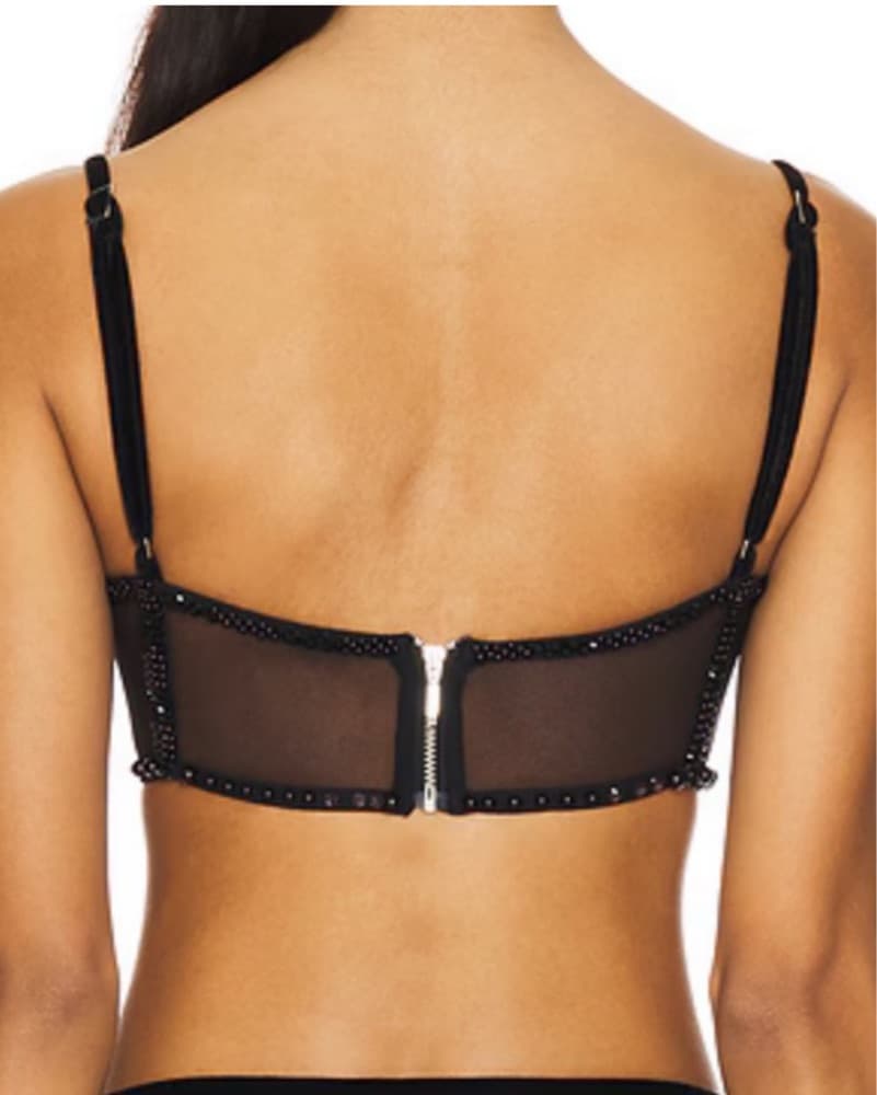 Patbo Beaded Black Bralette top S - Image 2