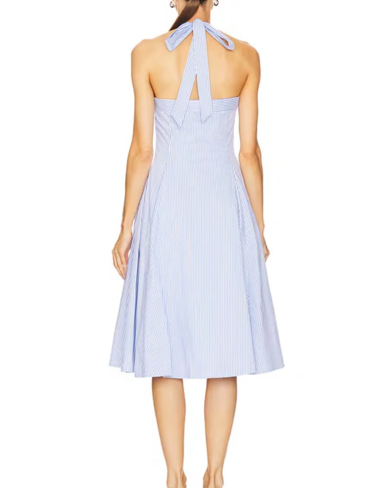 L’Academie Striped Halter Dress - Image 3