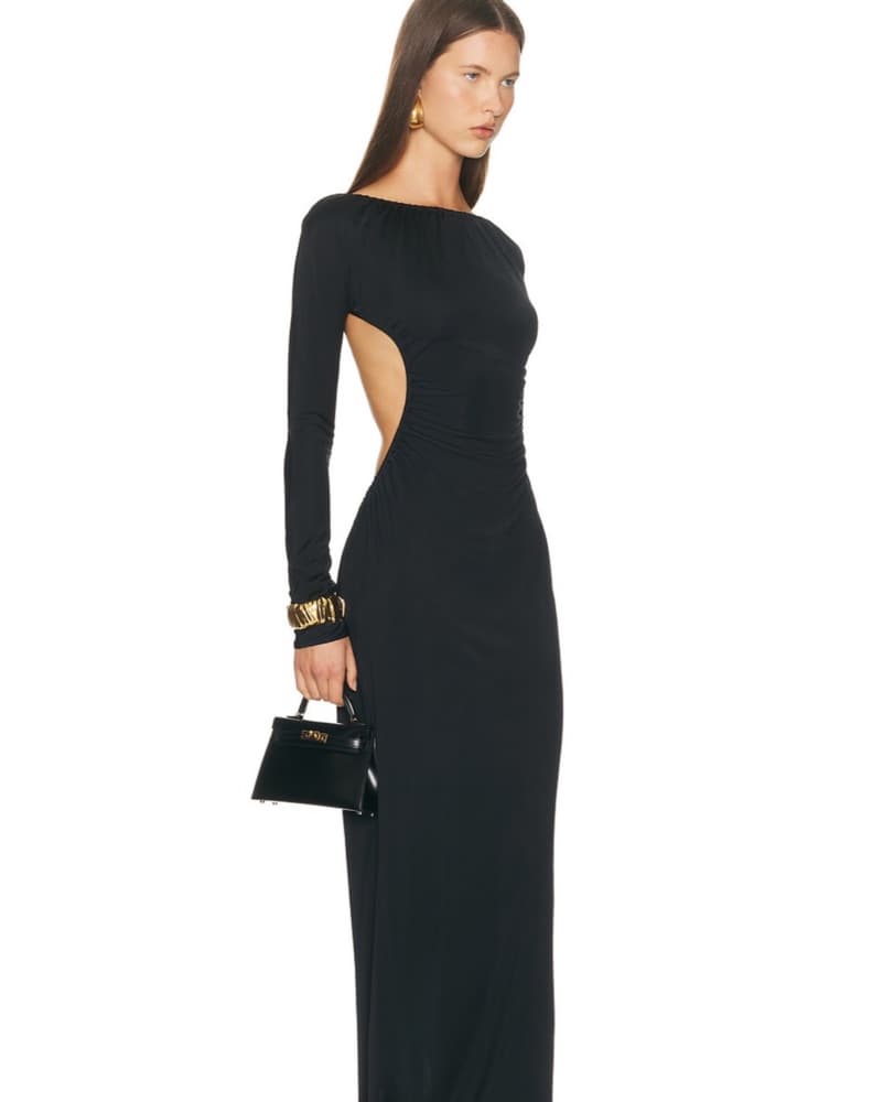 Elegant Backless Black Maxi Dress - Image 3